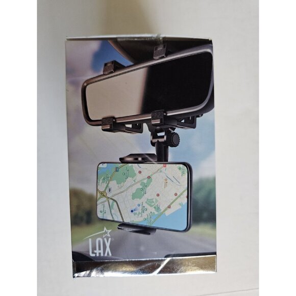 LAX Rearview Mirror Car Phone Mount With 360 Degree Rotation (No Box Included) - Picture 9 of 9